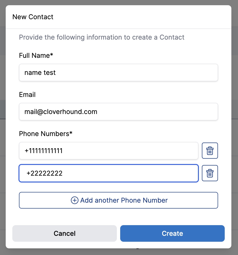 New Contact Form