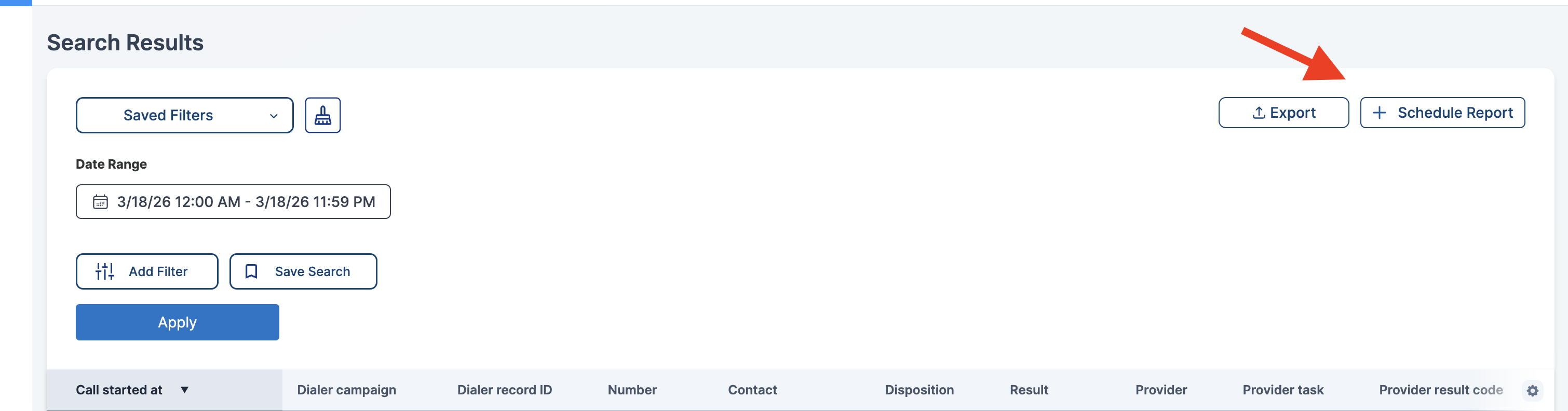 + New Scheduled Report 